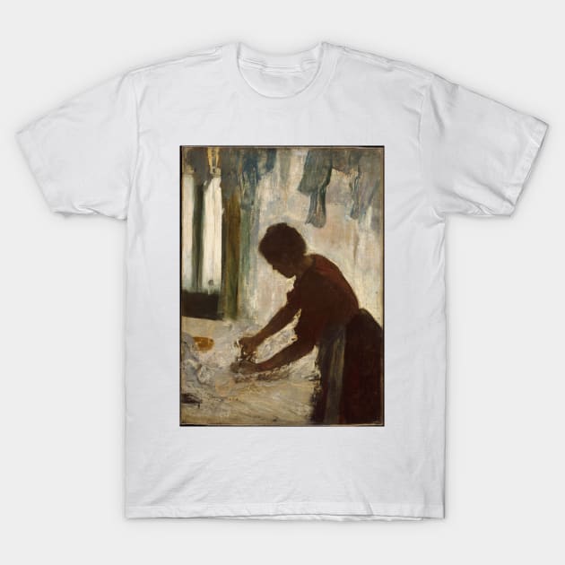 A Woman Ironing T-Shirt by EdgarDegas